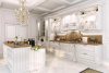 Кухня с итальянским фасадом Montebianco Oro